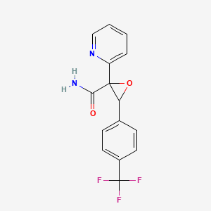 2-(2-Pyridyl)-3-[4-(trifluoromethyl)phenyl]oxirane-2-carboxamide