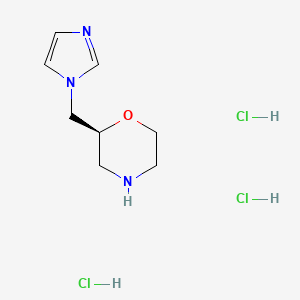 molecular formula C8H16Cl3N3O B3041327 (S)-2-(1H-咪唑-1-基甲基)吗啉 3HCl CAS No. 278789-01-8