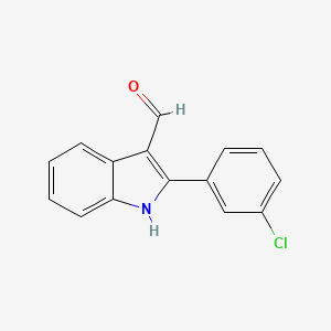 2-(3-chlorophenyl)-1H-indole-3-carbaldehyde