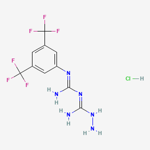 N-[3,5-di(trifluoromethyl)phenyl]-N'-hydrazino(imino)methylguanidine hydrochloride