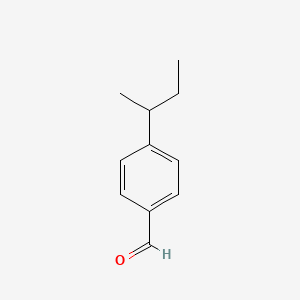 molecular formula C11H14O B3041349 Benzaldehyde, 4-(1-methylpropyl)- CAS No. 28293-43-8