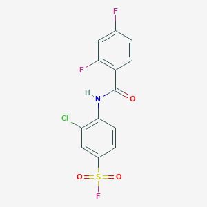 molecular formula C13H7ClF3NO3S B3041357 3-Chloro-4-[(2,4-difluorobenzoyl)amino]benzene-1-sulphonyl fluoride CAS No. 284664-83-1