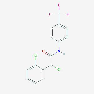 molecular formula C15H10Cl2F3NO B3041365 N1-[4-(trifluoromethyl)phenyl]-2-chloro-2-(2-chlorophenyl)acetamide CAS No. 284674-72-2