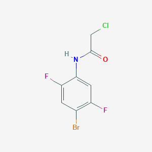 molecular formula C8H5BrClF2NO B3041374 N1-(4-bromo-2,5-difluorophenyl)-2-chloroacetamide CAS No. 286366-76-5