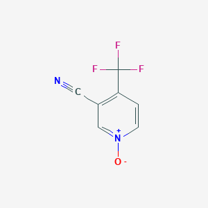 molecular formula C7H3F3N2O B3041405 3-Cyano-4-(trifluoromethyl)pyridinium-1-olate CAS No. 287922-66-1