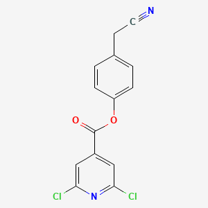 4-(Cyanomethyl)phenyl 2,6-dichloroisonicotinate