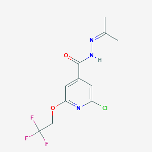 2-Chloro-N'-(1-methylethylidene)-6-(2,2,2-trifluoroethoxy)isonicotinohydrazide