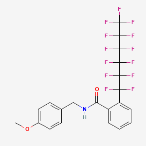 N1-(4-methoxybenzyl)-2-(1,1,2,2,3,3,4,4,5,5,6,6,6-tridecafluorohexyl)benzamide