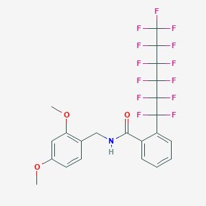 N1-(2,4-dimethoxybenzyl)-2-(1,1,2,2,3,3,4,4,5,5,6,6,6-tridecafluorohexyl)benzamide