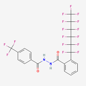 N'1-[4-(trifluoromethyl)benzoyl]-2-(1,1,2,2,3,3,4,4,5,5,6,6,6-tridecafluorohexyl)benzene-1-carbohydrazide