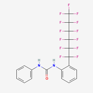 molecular formula C19H11F13N2O B3041421 N-苯基-N'-[2-(1,1,2,2,3,3,4,4,5,5,6,6,6-三癸氟己基)苯基]脲 CAS No. 288161-40-0