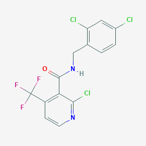 molecular formula C14H8Cl3F3N2O B3041424 2-Chloro-N-(2,4-dichlorobenzyl)-4-(trifluoromethyl)nicotinamide CAS No. 288246-19-5