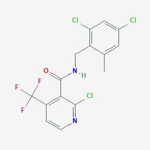 2-chloro-N-(2,4-dichloro-6-methylbenzyl)-4-(trifluoromethyl)nicotinamide