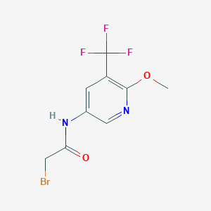 molecular formula C9H8BrF3N2O2 B3041427 2-bromo-N-[6-methoxy-5-(trifluoromethyl)pyridin-3-yl]acetamide CAS No. 288246-36-6