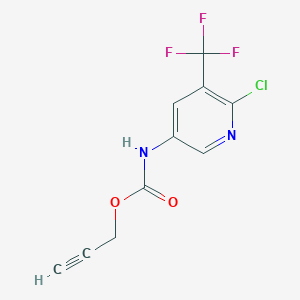 molecular formula C10H6ClF3N2O2 B3041428 prop-2-ynyl N-[6-chloro-5-(trifluoromethyl)pyridin-3-yl]carbamate CAS No. 288246-64-0