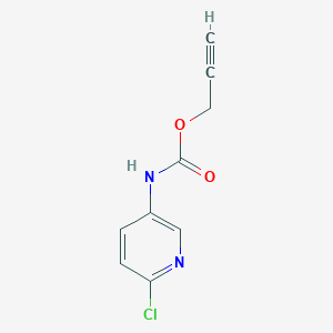 molecular formula C9H7ClN2O2 B3041429 prop-2-ynyl N-(6-chloropyridin-3-yl)carbamate CAS No. 288247-10-9
