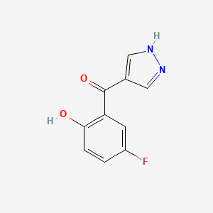 4-(5-Fluoro-2-hydroxybenzoyl)pyrazole