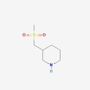 molecular formula C7H15NO2S B3041436 3-((Methylsulfonyl)methyl)piperidine CAS No. 290328-54-0