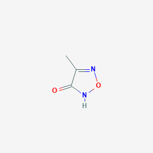 molecular formula C3H4N2O2 B3041444 4-甲基-1,2,5-恶二唑-3-醇 CAS No. 292856-44-1