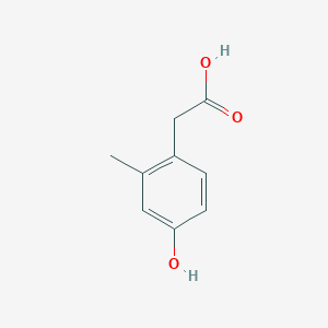 molecular formula C9H10O3 B3041446 2-(4-Hydroxy-2-methylphenyl)acetic acid CAS No. 29336-53-6