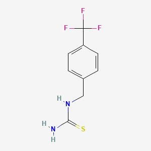molecular formula C9H9F3N2S B3041448 1-[4-(Trifluoromethyl)benzyl]thiourea CAS No. 296277-16-2