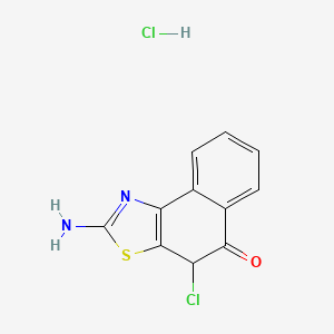 molecular formula C11H8Cl2N2OS B3041468 2-Amino-4-chloro-4,5-dihydronaphtho[1,2-d][1,3]thiazol-5-one hydrochloride CAS No. 300664-54-4