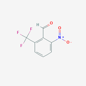 molecular formula C8H4F3NO3 B3041561 2-Nitro-6-(trifluoromethyl)benzaldehyde CAS No. 321971-09-9