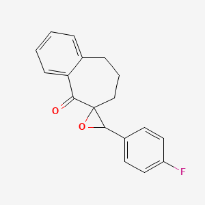 molecular formula C18H15FO2 B3041573 2-(4-Fluorobenzylidene)-1-benzosuberone epoxide CAS No. 325819-11-2