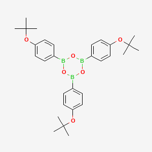 molecular formula C30H39B3O6 B3041576 2,4,6-三[4-[(2-甲基丙烷-2-基)氧基]苯基]-1,3,5,2,4,6-三氧杂二硼杂环己烷 CAS No. 326926-57-2