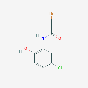 molecular formula C10H11BrClNO2 B3041577 2-溴-N-(5-氯-2-羟基苯基)-2-甲基丙酰胺 CAS No. 327026-97-1