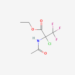 molecular formula C7H9ClF3NO3 B3041589 Ethyl 2-(acetylamino)-2-chloro-3,3,3-trifluoropropanoate CAS No. 328918-08-7