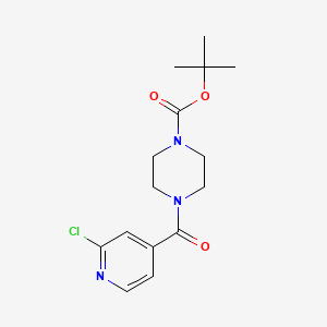 molecular formula C15H20ClN3O3 B3041599 tert-butyl 4-(2-chloroisonicotinoyl)tetrahydro-1(2H)-pyrazinecarboxylate CAS No. 329794-46-9