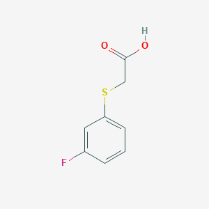 molecular formula C8H7FO2S B3041605 2-((3-氟苯基)硫代)乙酸 CAS No. 331-55-5