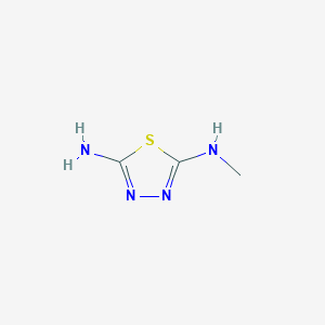 molecular formula C3H6N4S B3041608 2-氨基-5-甲基氨基-1,3,4-噻二唑 CAS No. 33151-04-1