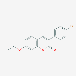 molecular formula C18H15BrO3 B3041618 3-(4-Bromophenyl)-7-ethoxy-4-methylchromen-2-one CAS No. 331821-25-1