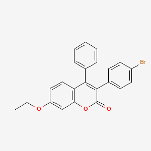 3-(4-Bromophenyl)-7-ethoxy-4-phenylchromen-2-one
