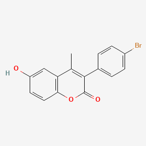 3-(4-Bromophenyl)-6-hydroxy-4-methylchromen-2-one