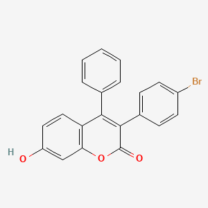 3-(4-Bromophenyl)-7-hydroxy-4-phenylchromen-2-one