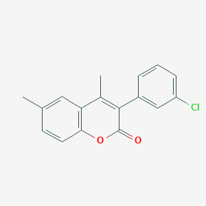 3-(3-Chlorophenyl)-4,6-dimethylchromen-2-one