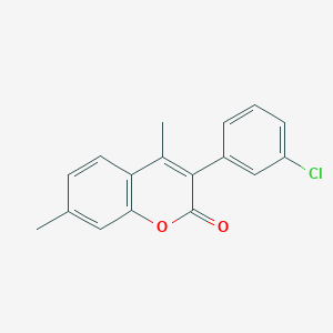 3-(3-Chlorophenyl)-4,7-dimethylchromen-2-one
