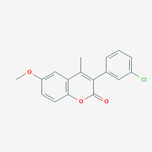 molecular formula C17H13ClO3 B3041637 3-(3-Chlorophenyl)-6-methoxy-4-methylchromen-2-one CAS No. 332104-36-6