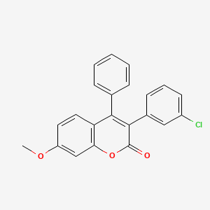 molecular formula C22H15ClO3 B3041639 3-(3-Chlorophenyl)-7-methoxy-4-phenylchromen-2-one CAS No. 332104-38-8