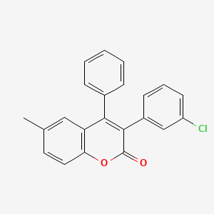molecular formula C22H15ClO2 B3041640 3-(3-Chlorophenyl)-6-methyl-4-phenylchromen-2-one CAS No. 332104-39-9
