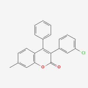 molecular formula C22H15ClO2 B3041641 3-(3-Chlorophenyl)-7-methyl-4-phenylchromen-2-one CAS No. 332104-40-2