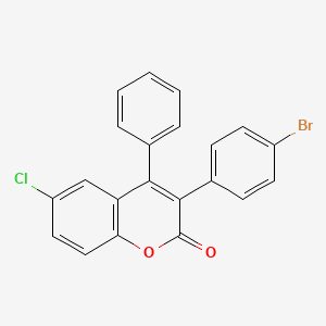 molecular formula C21H12BrClO2 B3041645 3-(4-Bromophenyl)-6-chloro-4-phenylchromen-2-one CAS No. 332104-49-1