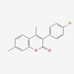 molecular formula C17H13BrO2 B3041646 3-(4-Bromophenyl)-4,7-dimethylchromen-2-one CAS No. 332104-50-4