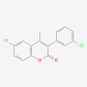 molecular formula C16H10Cl2O2 B3041653 6-Chloro-3-(3-chlorophenyl)-4-methylchromen-2-one CAS No. 332104-60-6