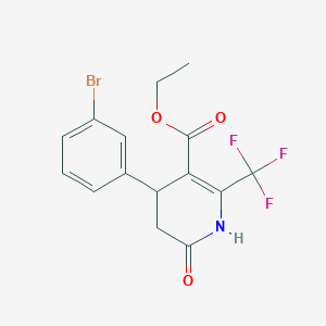 Ethyl 4-(3-bromophenyl)-6-oxo-2-(trifluoromethyl)-1,4,5,6-tetrahydropyridine-3-carboxylate