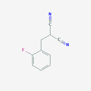 molecular formula C10H7FN2 B3041685 2-[(2-Fluorophenyl)methyl]propanedinitrile CAS No. 338965-16-5
