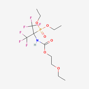 2-ethoxyethyl N-(2-diethoxyphosphoryl-1,1,1,3,3,3-hexafluoropropan-2-yl)carbamate